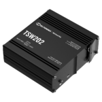 Switch industrial gestionable con PoE+ para entornos de fábrica y automatización