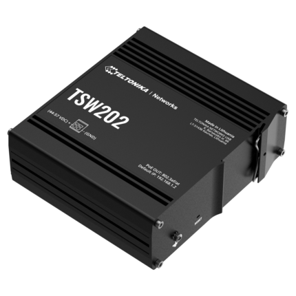 Switch industrial gestionable con PoE+ para entornos de fábrica y automatización