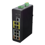 Switch industrial gestionable para redes en entornos extremos con PoE (XS-SW1006HIPOE-MFG-120-DIN)