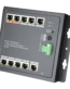 Switch PoE para conectar cámaras de seguridad con instalación en pared