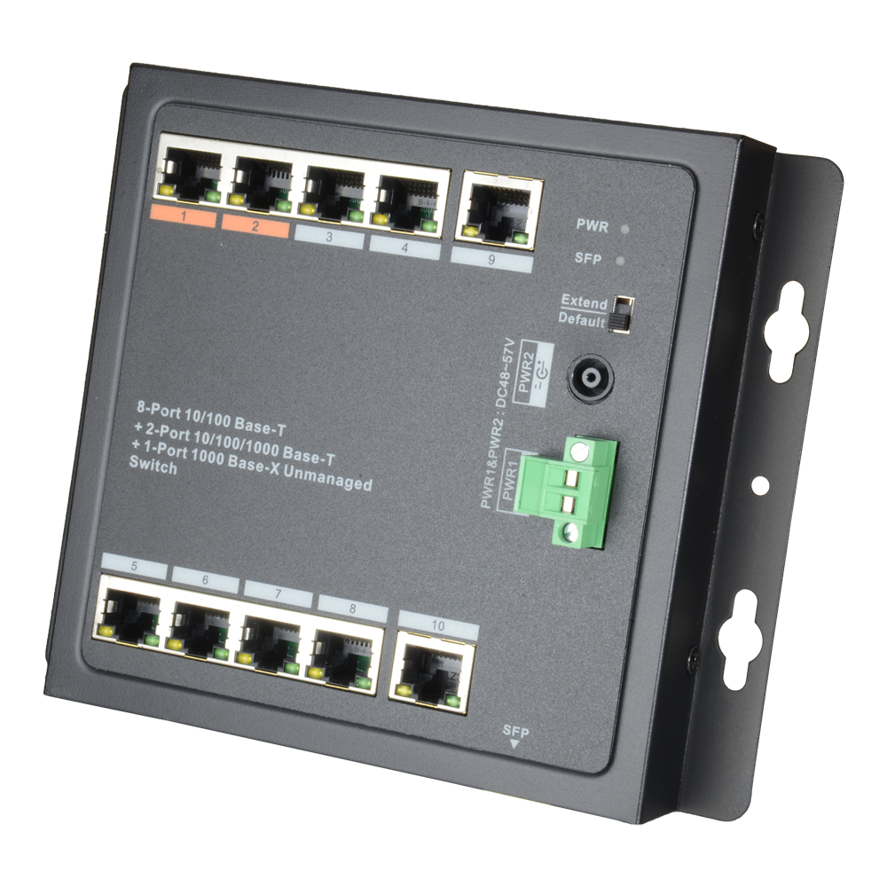product-907301-8d3b2fc348bd0afae128bba4db84ad8e Switch PoE para conectar cámaras de seguridad con instalación en pared