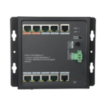 Switch PoE para conectar cámaras de seguridad con instalación en pared