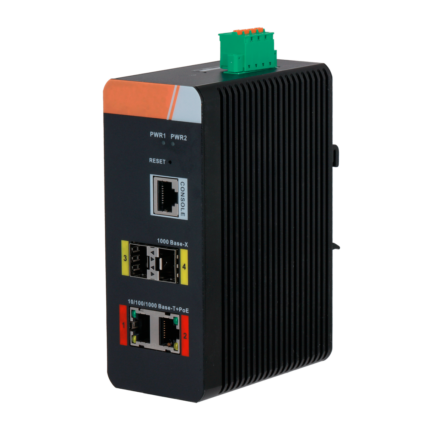 Switch industrial gestionable para entornos extremos con PoE de alta potencia