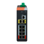 Switch industrial gestionable para redes en entornos hostiles con PoE (XS-SWI1008HIPOE-MGF-120-DIN)