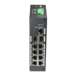 Switch industrial para entornos hostiles con conexión de fibra óptica
