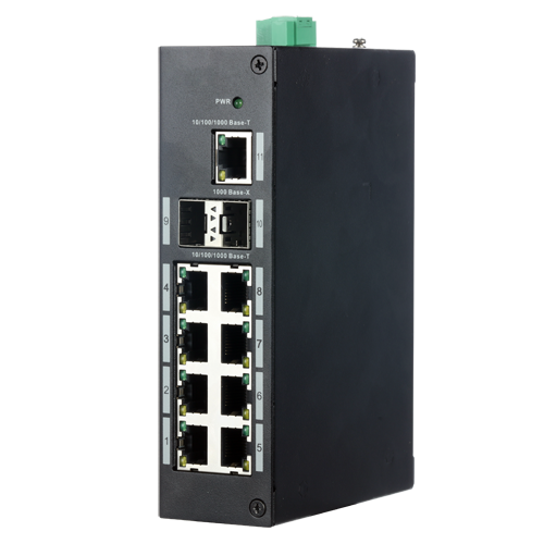 Switch industrial para entornos hostiles con conexión de fibra óptica