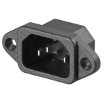Adaptador para conectar cable de corriente a entrada IEC C14 empotrada