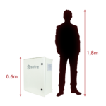 Armario exterior para instalaciones de videovigilancia autónoma (SF-BOX0812V-UPS-IP55)