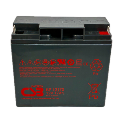 Batería de repuesto para alarmas y sistemas de seguridad del hogar (BATT-1217-CSB)