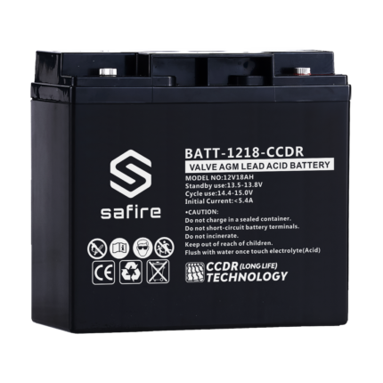 Batería de respaldo 12V recargable para sistemas de alarma y SAI