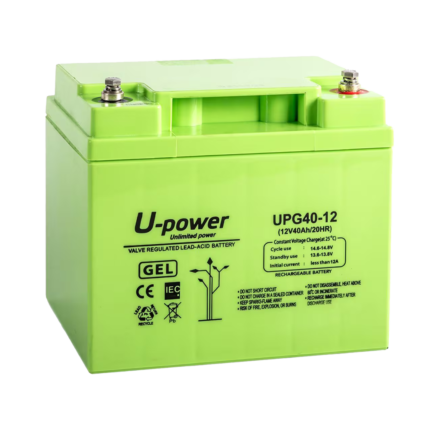 Batería de respaldo 12V 40Ah para sistemas de seguridad y alarmas