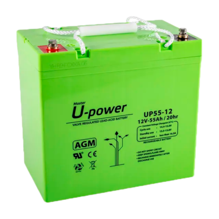 Batería de respaldo 12V 55Ah para sistemas de seguridad y SAI
