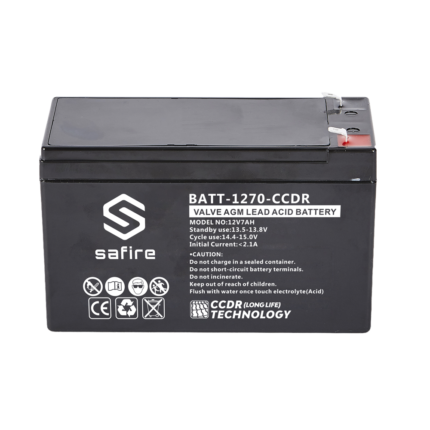 Batería de respaldo recargable para alarmas y sistemas de seguridad (BATT-1270-CCDR)