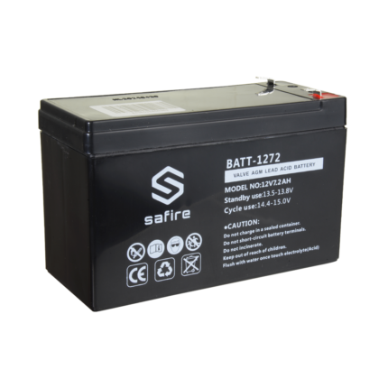 Batería de respaldo recargable para alarmas, SAI y sistemas de seguridad (BATT-1272)