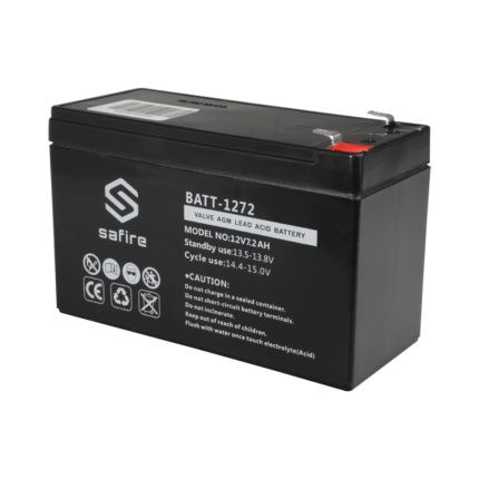 Batería de respaldo recargable para alarmas, SAI y sistemas de seguridad (BATT-1272)