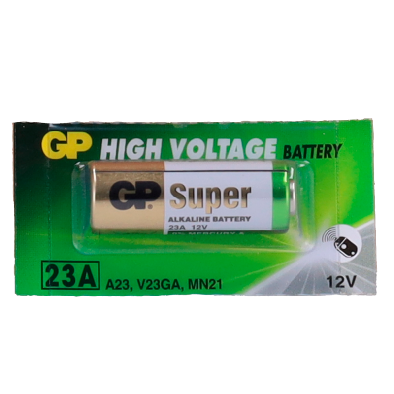 Pila 12V A23 para mandos de garaje, alarmas y llaveros