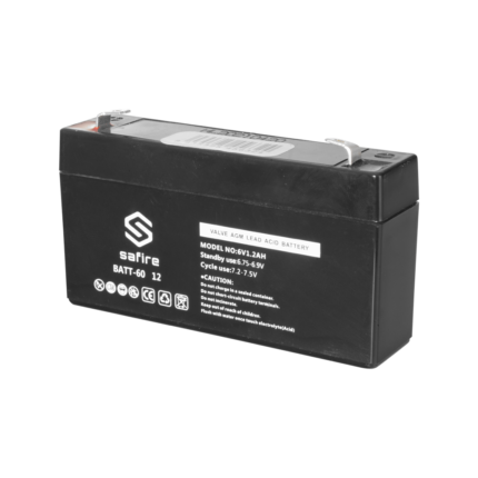 Batería de repuesto para alarmas, SAI y sistemas de seguridad 6V (BATT-6012)