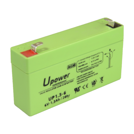 Batería de repuesto para alarmas, SAI y sistemas de seguridad 6V (BATT-6013-U)