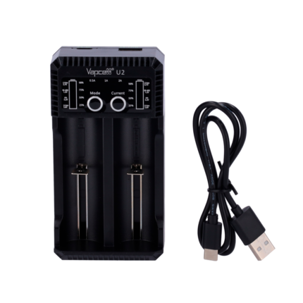 Cargador universal de pilas recargables con carga rápida USB-C