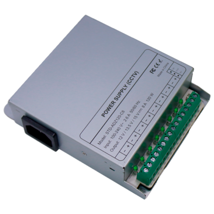 Fuente de alimentación 12V para cámaras de seguridad con 8 salidas