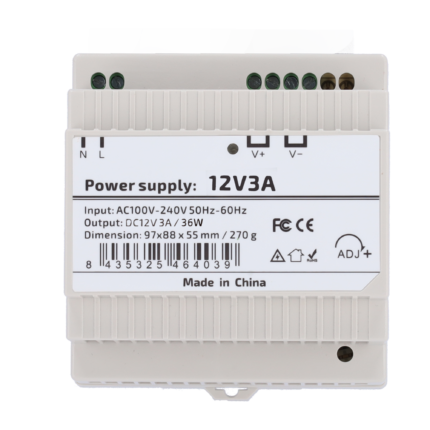 Fuente de alimentación para cámaras y dispositivos de seguridad 12V