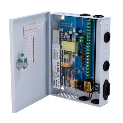 Caja de alimentación centralizada para 9 cámaras de seguridad 12V