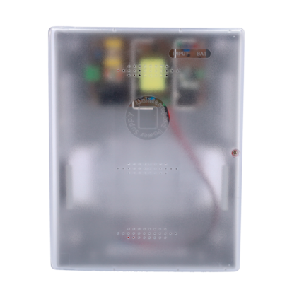 Caja de alimentación con batería de respaldo para sistemas de seguridad