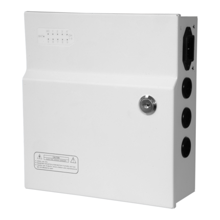 Caja distribuidora de energía 12V con SAI para 9 cámaras