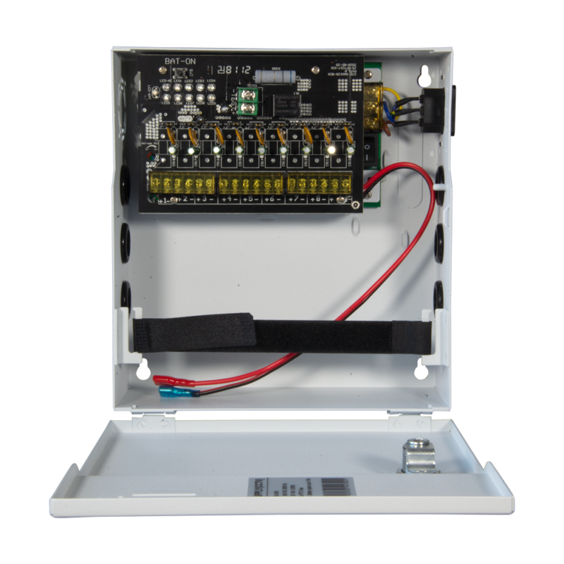 Caja distribuidora de energía 12V con SAI para 9 cámaras