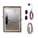 Caja de alimentación autónoma solar y red para cámaras exterior