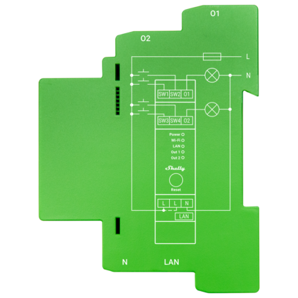 Regulador de luz inteligente para dos lámparas con control por app