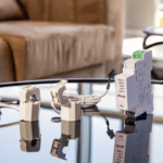 Medidor de consumo eléctrico WiFi con 2 pinzas para carril DIN