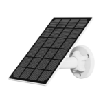 Panel solar para mantener cargada la cámara de seguridad exterior