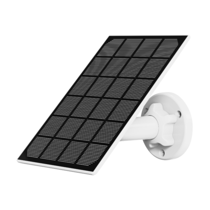 Panel solar para mantener cargada la cámara de seguridad exterior