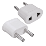 Adaptador de enchufe americano a europeo para viajes a Europa