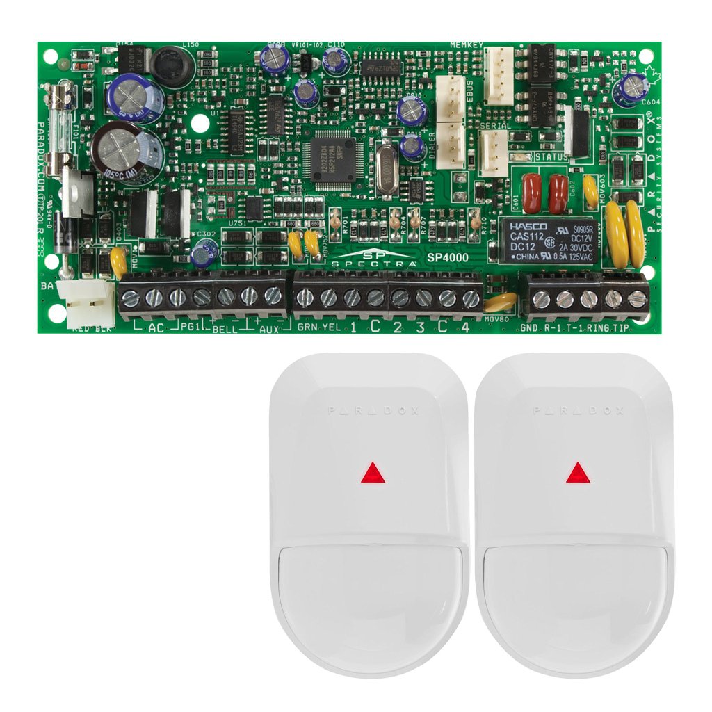 product-909197-5f1a6ed3272294d3ee4277ba63d34e87 Placa Central SP4000 + 2 Detectores NV5. Grado 2 Paradox