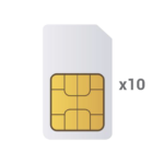 Pack 10 SIM para dispositivos conectados IoT y alarmas (Multioperador)