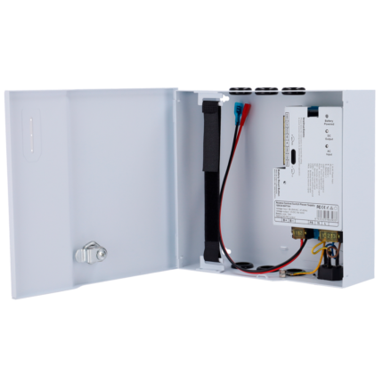 Fuente de alimentación para sistemas de control de acceso y cerraduras (AC-12DC5A-BAT7AH)
