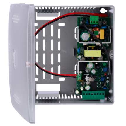 Fuente de alimentación para sistemas de control de acceso y cerraduras (AC-12DC5A-BAT7AH-P)
