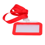 Funda protectora para tarjeta de acceso o crédito en silicona roja