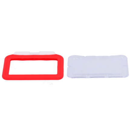 Funda protectora para tarjeta de acceso o crédito en silicona roja