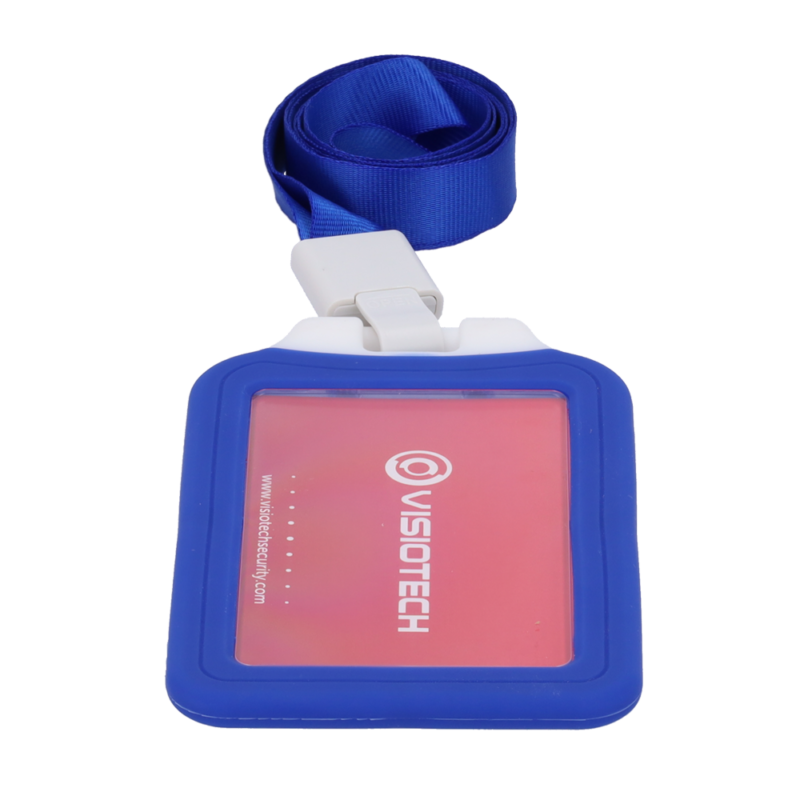 Funda protectora de silicona azul para tarjetas de acceso RFID