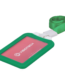 Funda protectora para tarjeta de acceso con bloqueo RFID verde