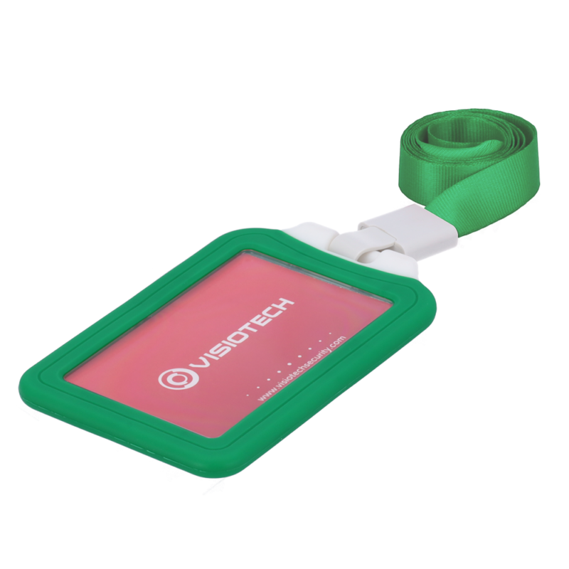 Funda protectora para tarjeta de acceso con bloqueo RFID verde