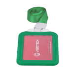 Funda protectora para tarjeta de acceso con bloqueo RFID verde