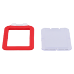 Funda protectora de silicona roja para tarjetas de acceso