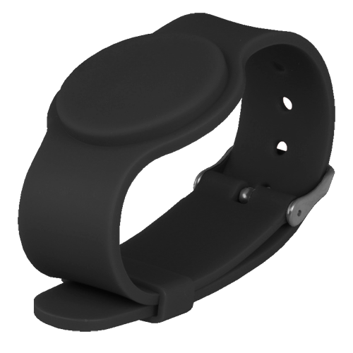 Pulsera de acceso por proximidad para control de entrada (MF-BAND-ADJ-BK)