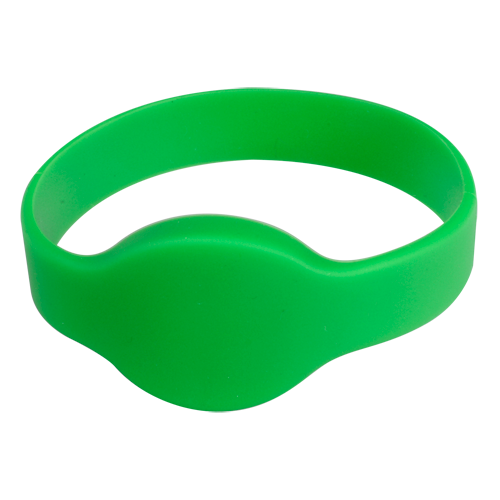 Pulsera de acceso por proximidad para control de entrada verde