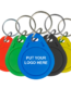 Llavero de acceso personalizable con logo y número de identificación