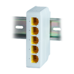 Extensor de red para ampliar cobertura PoE en carril DIN